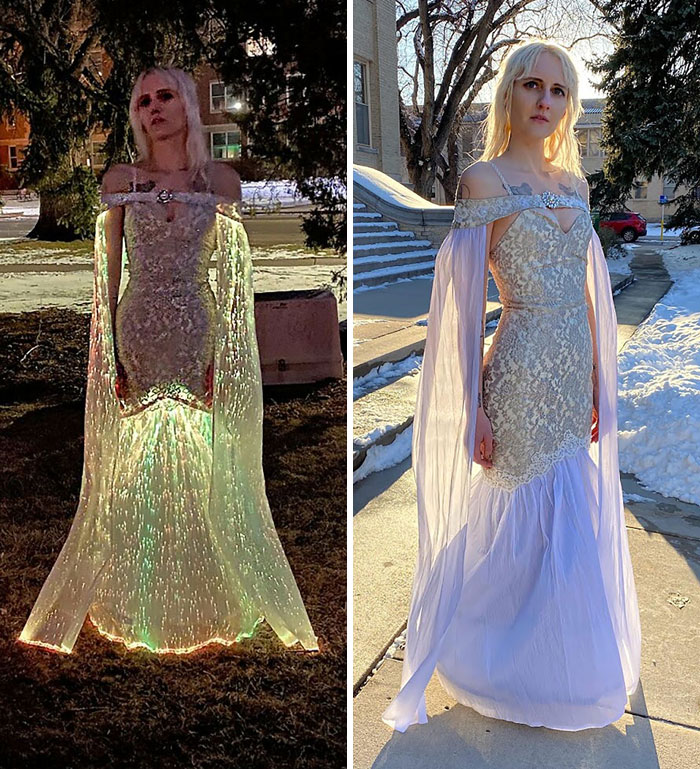 Fiber Optic Wedding Dress