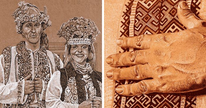 I Created 37 Drawings Of Ukrainian Cossacks And Their Household Items Using Dotwork Technique