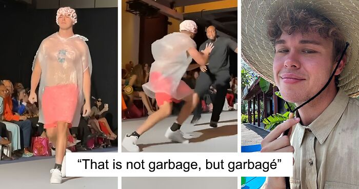 “Follow A Group And You’re In!“: Prankster Crashes New York’s Fashion Week Runway, Gets Tackled By Security