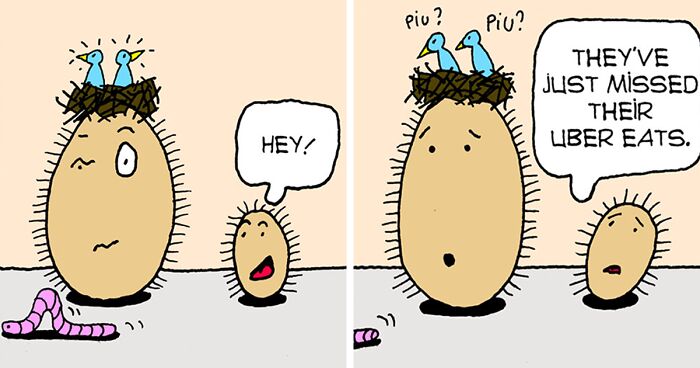 I Create A Series Of Comics Featuring 2 Hairy Potato Buddies