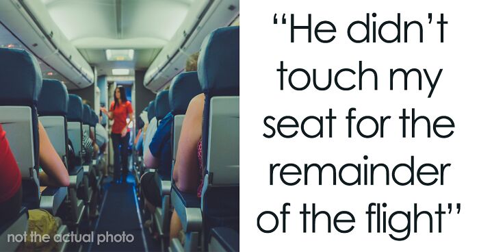 An Entitled Man Learns To Never Touch Other Passengers’ Seats On The Plane The Hard Way