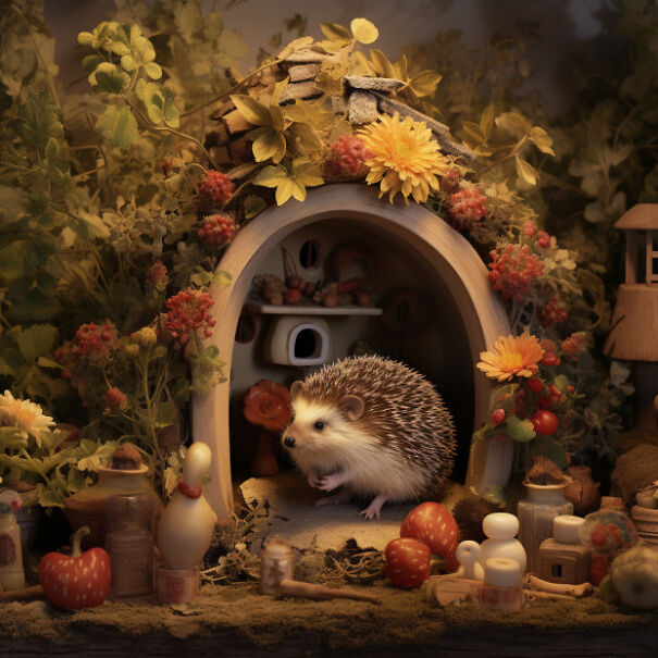 Cottagecore Hedgehog House