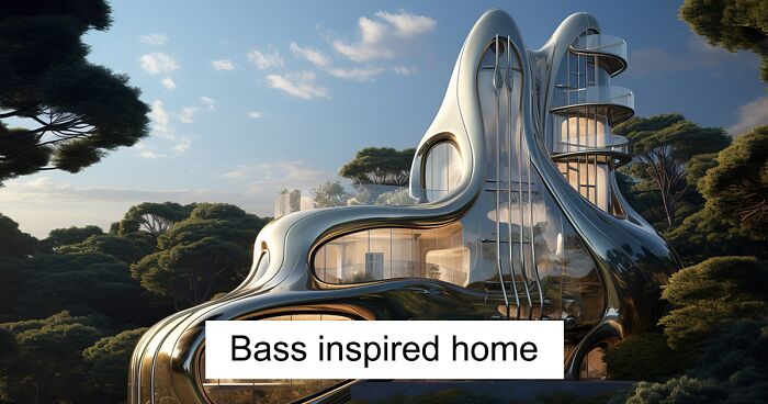 Unique Architecture: I Created 14 AI-Generated Homes Inspired By Musical Instruments