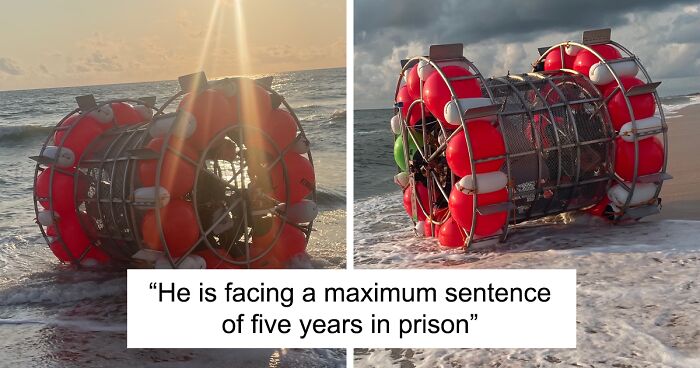 Florida Man In A Giant 'Hamster Wheel' Arrested After 3-Day Stand-Off With US Coast Guards