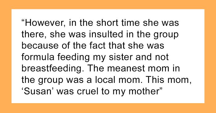 Woman Gets Blasted For Formula Feeding Her Kids By Local Mom, Years Later Gets Petty Revenge