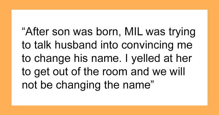 New Mom Kicks Out MIL After She Tries To Change Newborn’s Name, Family Turns On Her