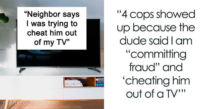 TV Gets Delivered To The Wrong House, Sneaky Neighbor Tries To Keep It Until Cops Get Involved