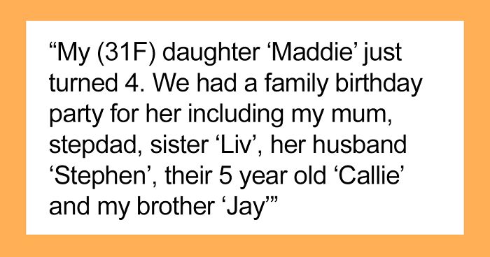 Mom Flatly Refuses To Take Back Her 4 Y.O.'s Birthday Gift As Sister Demanded, Gets Called Out