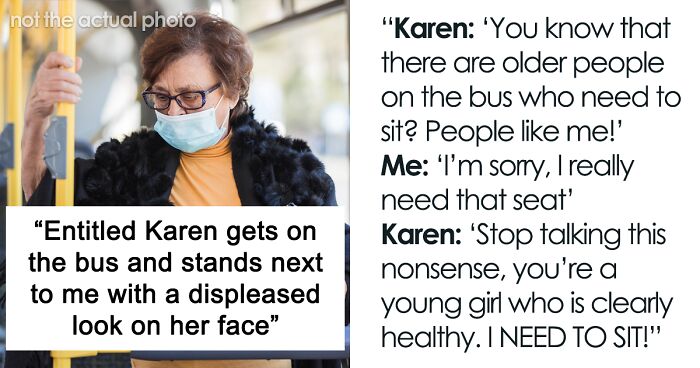 Passengers Watch Karen Sit Herself Atop Chronically Ill Woman As She’s “Entitled” To A Bus Seat