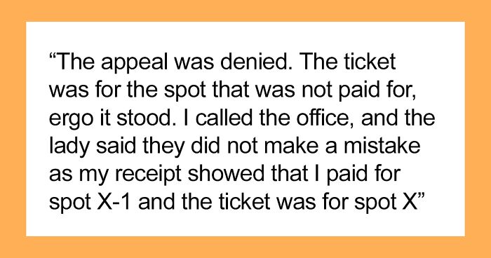 Woman Gets Parking Fine Despite Paying For Parking, Maliciously Complies With Company's Own Words