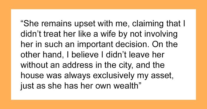 Man Sells His House Without Telling His Wife, Is Surprised When She Flips Out