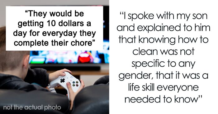 Boy Decides His Chores Are For Girls And Refuses To Do Them, So His Mom Stops Paying Allowance