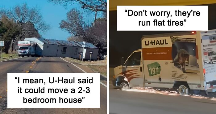 69 U-Haul Vehicles That Ended Up In Uncanny, Yet Funny Situations