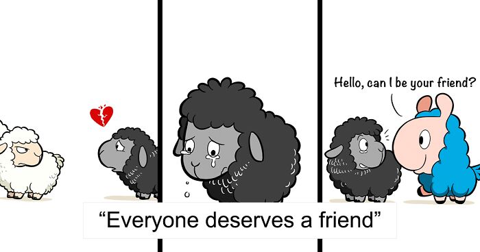 I Create Wholesome Comics Featuring Loffy, The Cheerful Blue Llama (21 New Pics)