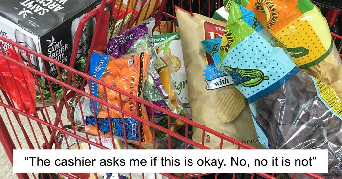 Guy Gets Praised Online For Not Letting Woman With Full Cart Of Stuff Check Out First