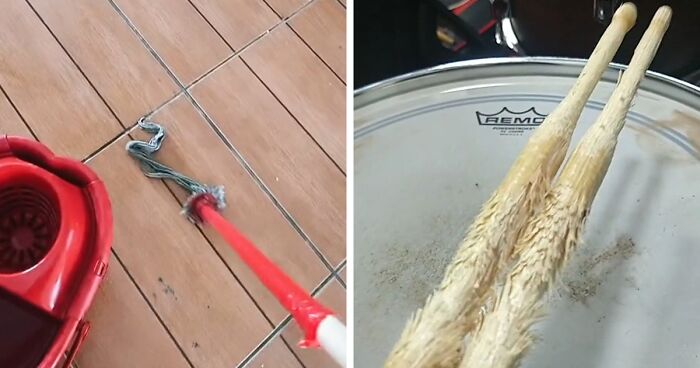 Hilarious TikTok Trend Shows Items On Their Last Leg That Still Somehow Function (56 Pics)