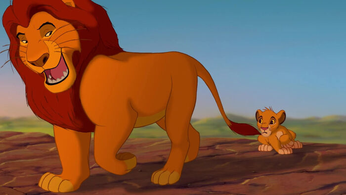 The Lion King animated movie scene 