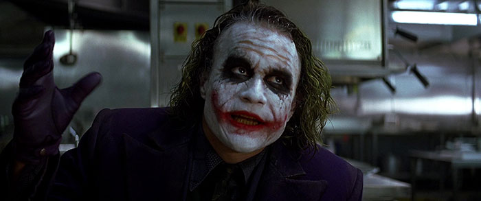 Heath Ledger in the dark knight