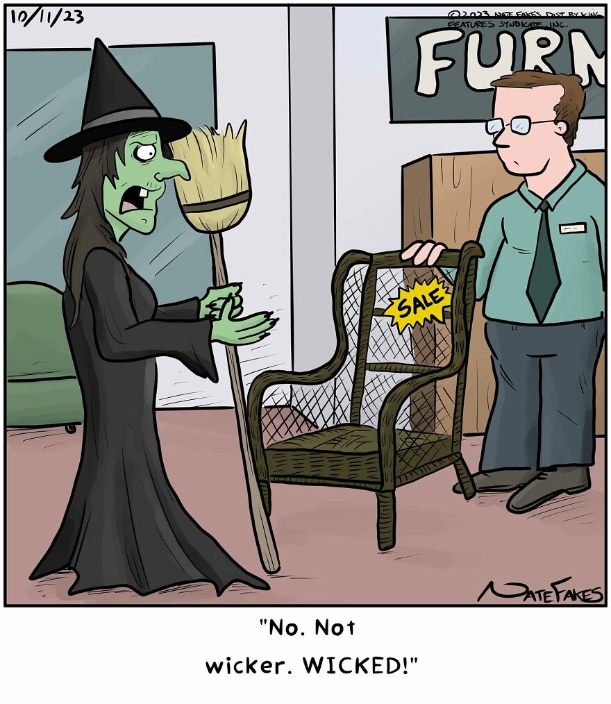 This Artist Can Tell A Joke In A Single Panel, Here Are His Best Works About Halloween (55 Pics)