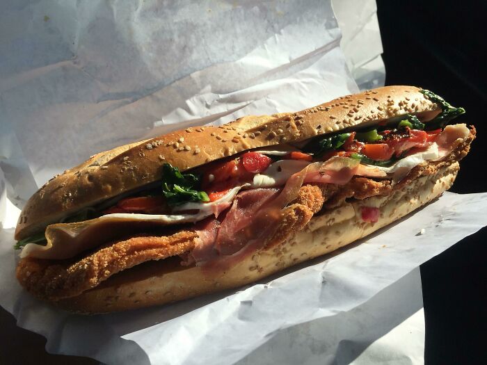 Chicken Cutlet, Prosciutto, Fresh Mozzarella, Broccoli Rabe, Roasted Peppers, Balsamic Vinegar