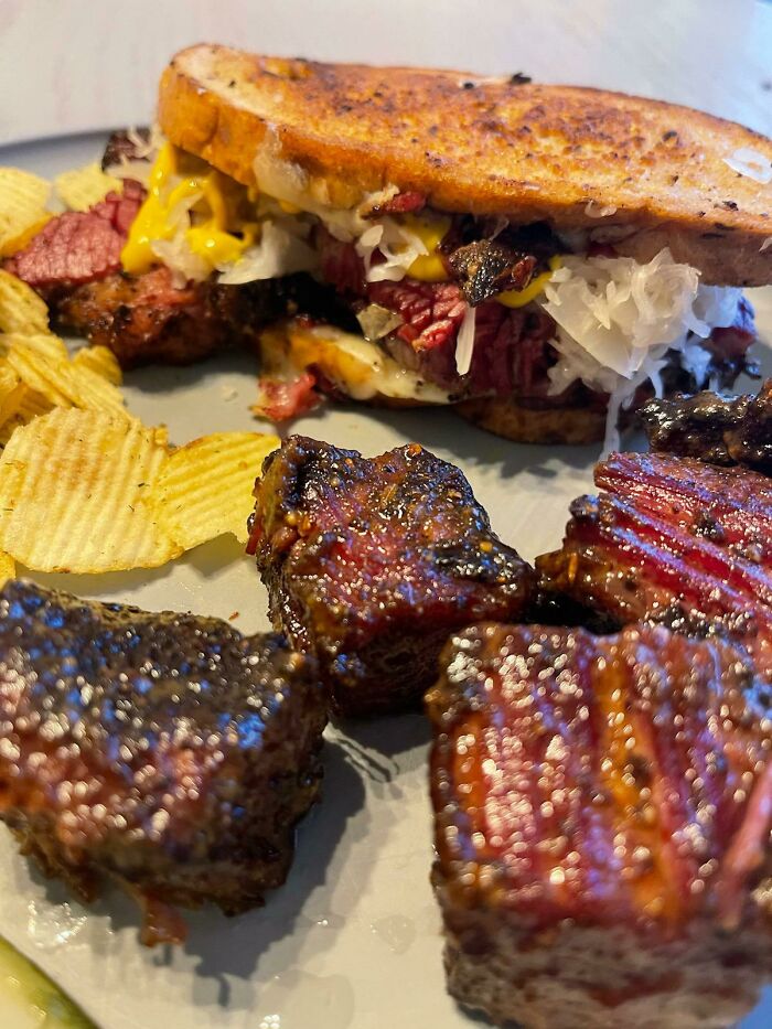 Pastrami Sandwhich I Brined And Smoked Myself