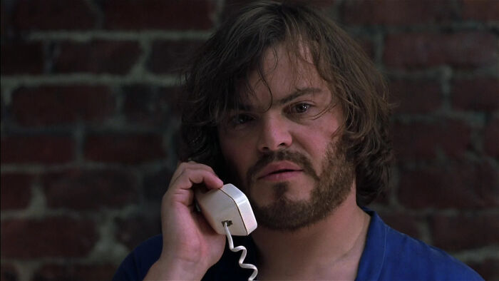 Jack black talking on the phone 