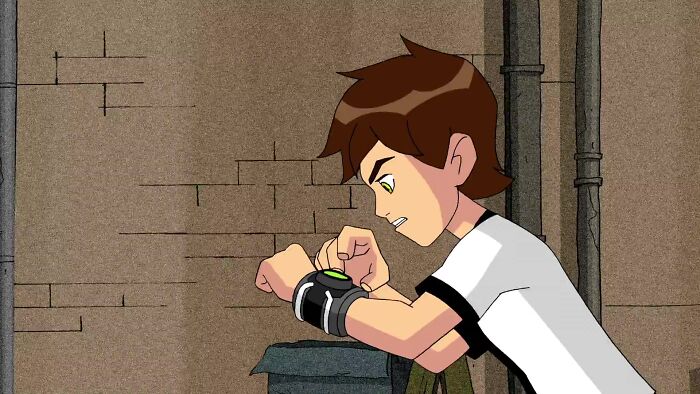 Ben 10 cartoon scene 