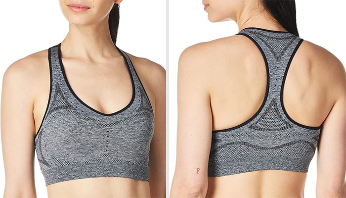 Seamless Racerback Moderate-Support Sports Bra: Ensures Unhindered Movement And Cool Comfort For Medium-Impact Activities