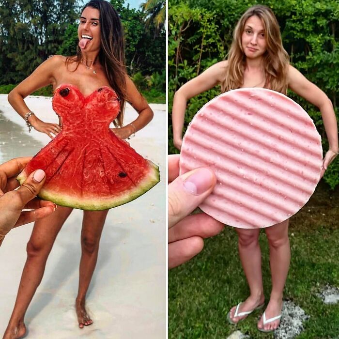 This Couple Is Entertaining The Internet By Imitating Photos Of Celebrities And Models