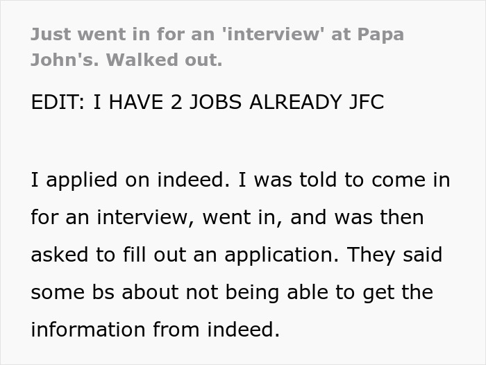 Company Loses Candidate By Asking Them To Fill Out The Same Application Twice During Interview