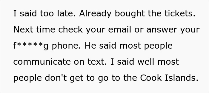 “AITA For Telling My Son That He's Not Coming On Vacation Because He Didn't Check His Emails?”