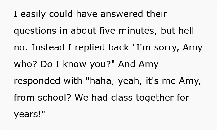 Bully Receives Revenge Years After Graduation When Victim Throws Facts About Their Deeds Back In Their Face