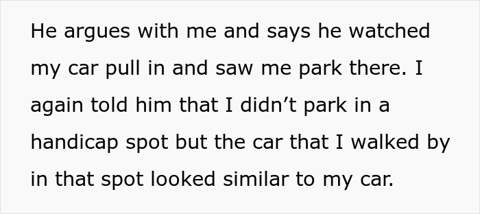 Person Leaves Interview When Manager Demands They Prove It’s Not Their Car In The Handicap Spot