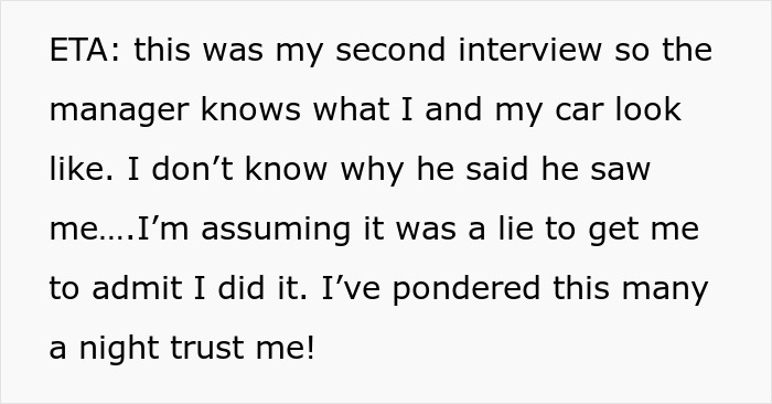 Person Leaves Interview When Manager Demands They Prove It’s Not Their Car In The Handicap Spot