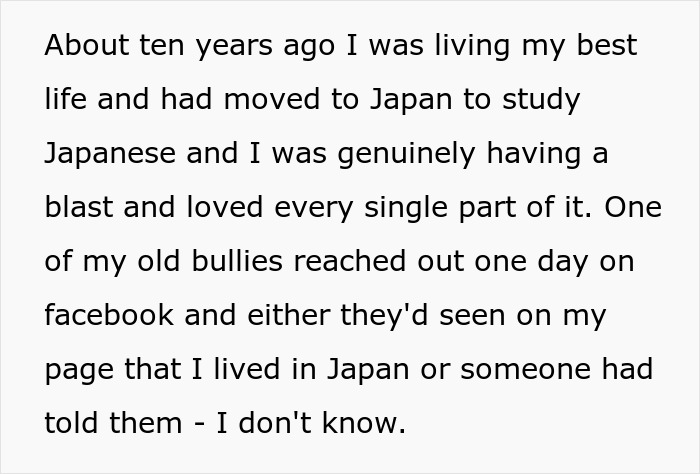 Bully Receives Revenge Years After Graduation When Victim Throws Facts About Their Deeds Back In Their Face