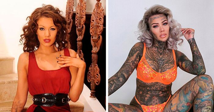 “Britain’s Most Tattooed Woman” Shows Pics Of Herself Before Covering 95% Of Her Body In Ink