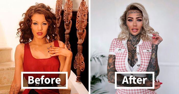 “Britain’s Most Tattooed Woman” Shows What She Looked Like Before Covering 95% Of Her Body In Ink