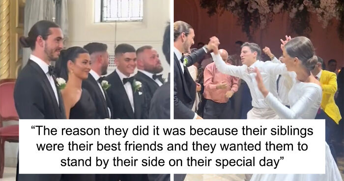 Bride And Groom Choose Their Siblings As “Man Of Honor” And “Best Woman”