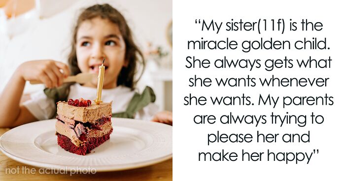 ‘Golden Child’ Sister Snags A Slice Of Custom-Made Cake Before Teen’s B-Day, They Cancel The Party