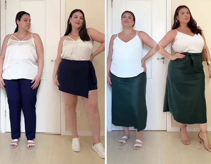 Woman Goes Viral On Facebook After Showing How To Style Your Clothes When You’re Plus-Size (30 Outfits)