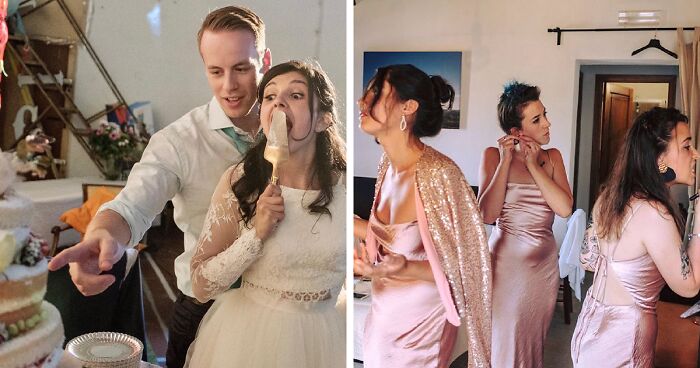 'Not A Wedding Photographer' Takes Pics Of People's Special Day And They're As Funny As They Are Chaotic (25 New Pics)