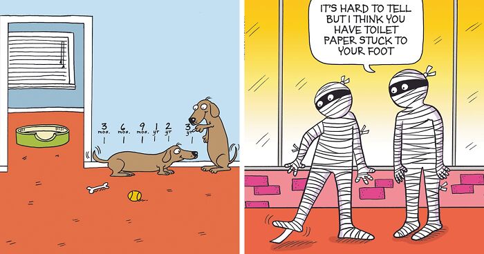 43 Lighthearted Comics By Maria Scrivan That Illustrate Absurd Situations (New Pics)