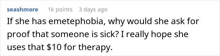 Friend Comments That This Woman's Husband Is Not Even Sick, Gets Disgusting Proof