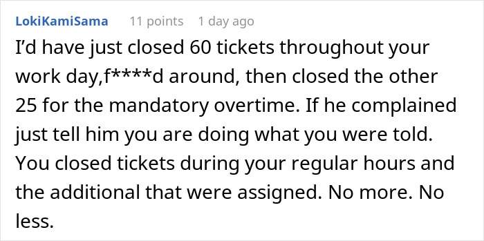 Boss Wants The Most Efficient Employee To Stay Late Like Everyone Else, They Maliciously Comply