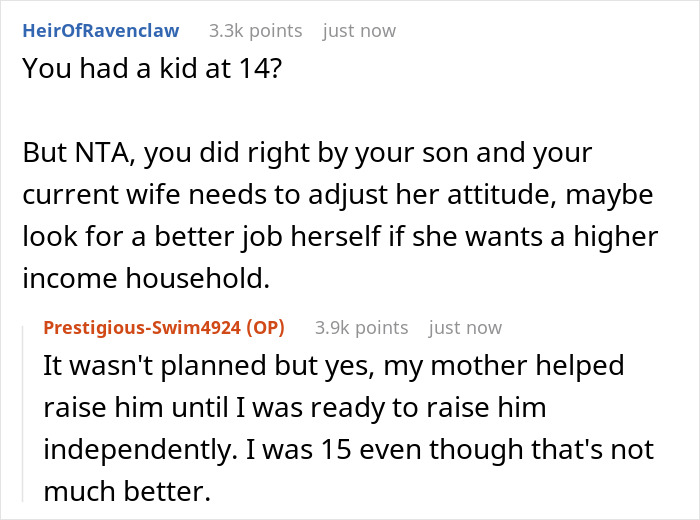 “[Am I A Jerk] For Telling My Wife That My Son Will Always Come Before Her?” 