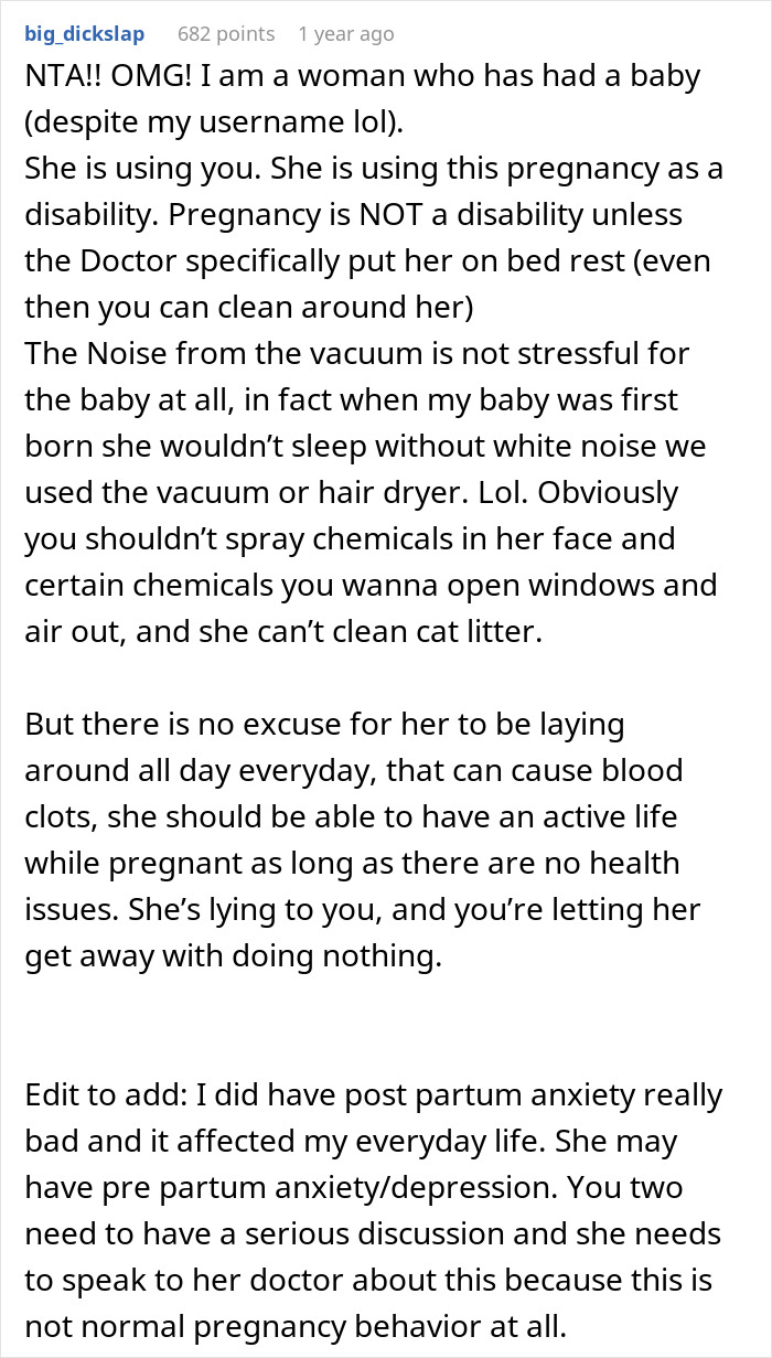 Man At Wit’s End As Home Turns Messy Following Pregnant Wife’s Demand He Doesn’t Vacuum