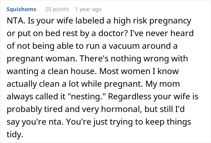 Man At Wit’s End As Home Turns Messy Following Pregnant Wife’s Demand He Doesn’t Vacuum