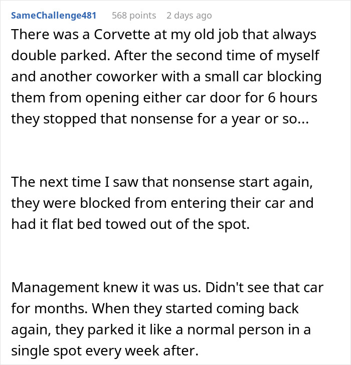 Guy Blocks A Truck That Parked In 4 Spots, Sees Owner Raging And Goes For A Pretzel To Waste Time