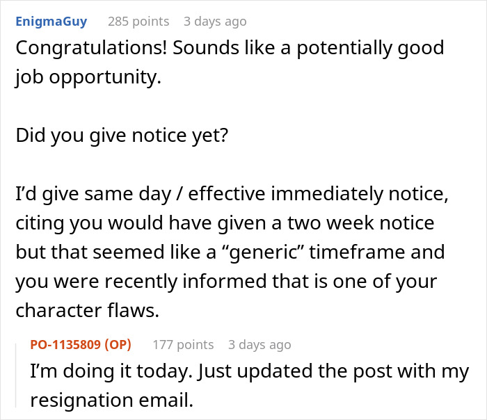 “I Resign In The Most Generic Way Possible”: Person Quits 20-Year Career After Boss’s “Feedback” 