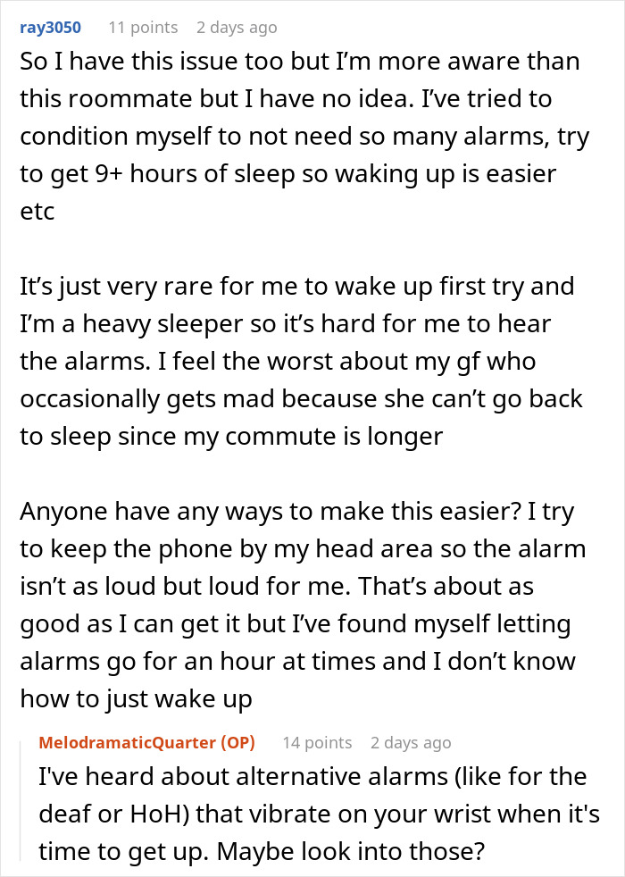 Woman Maliciously Gets Up And Starts Her Day After Roommate's First 5AM Alarm As Petty Revenge